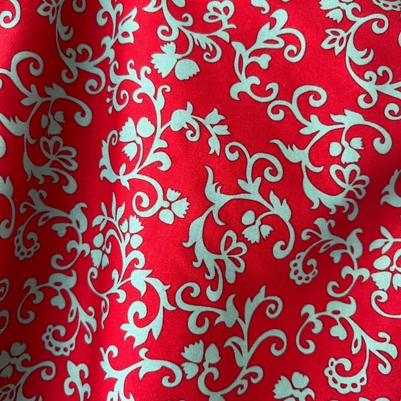 Trunks Surf n Swim Red Turquoise Lace Up Pockets Summer Pants Shorts Size L - Picture 4 of 11